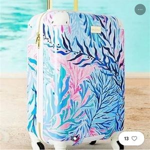 NWTs Lilly Pulitzer Suitcase Kaleidoscope Coral